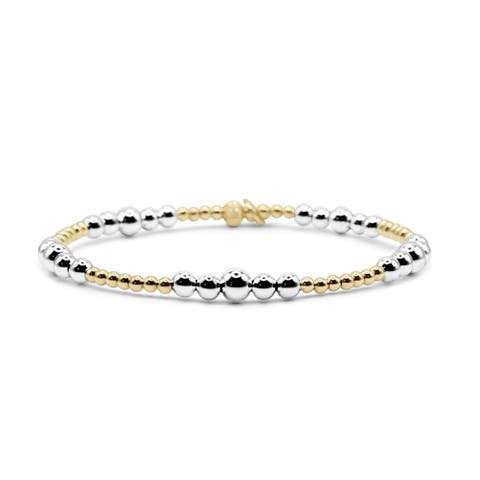 Bliss Two-Tone Beaded Bracelet