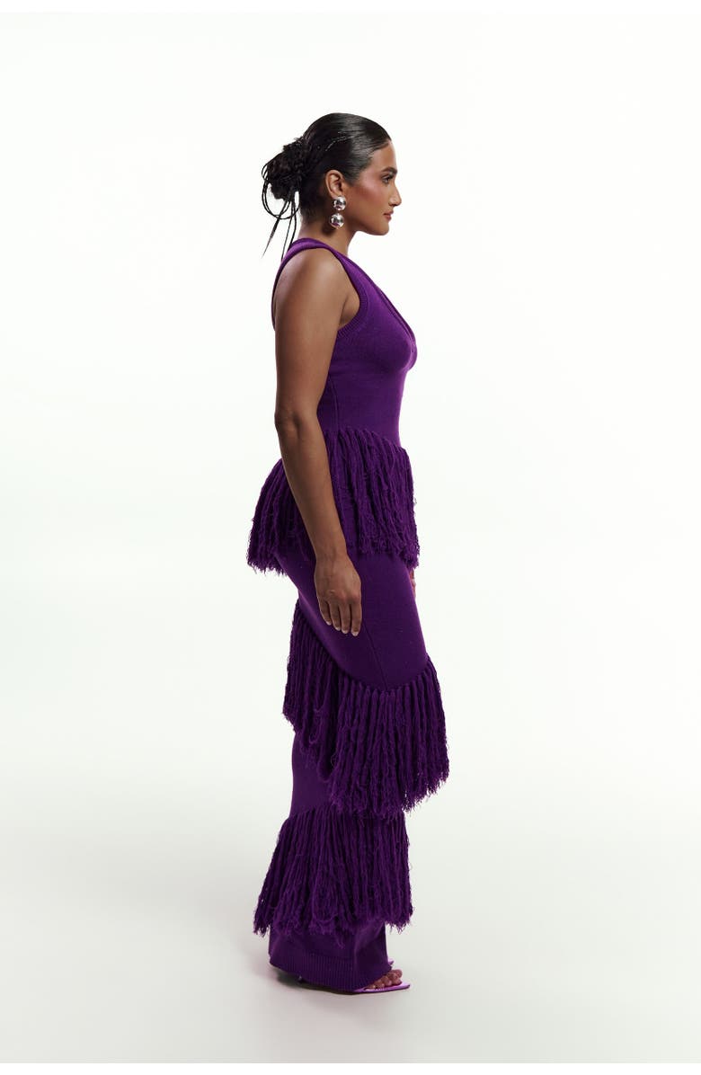 OFUURE Uyai Sequin Fringe Maxi Dress, Alternate, color, Sequin