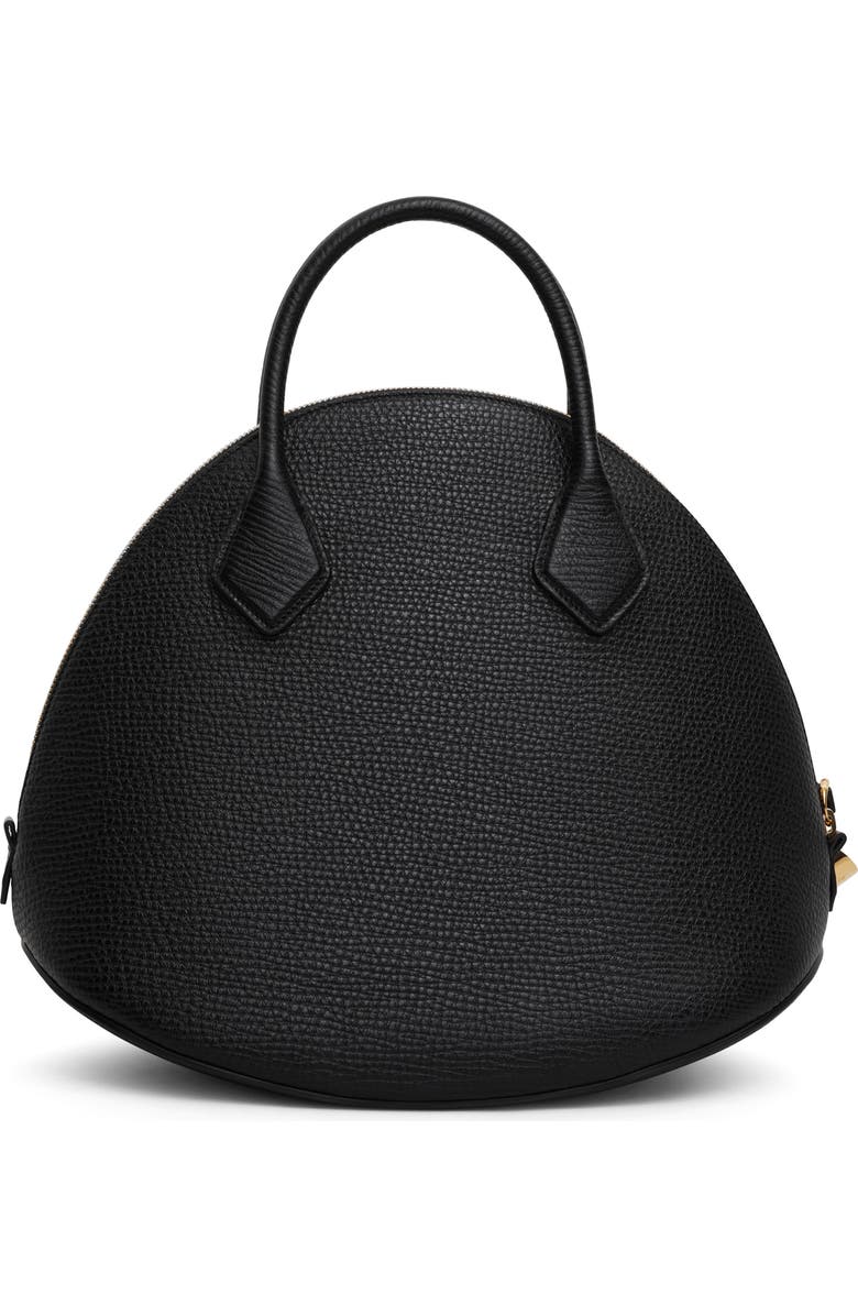 Alaïa Dome Grained Leather Top Handle Bag, Alternate, color,