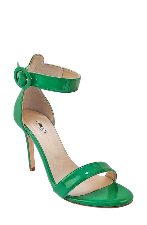 Rosette Ankle Strap Sandal (Women)