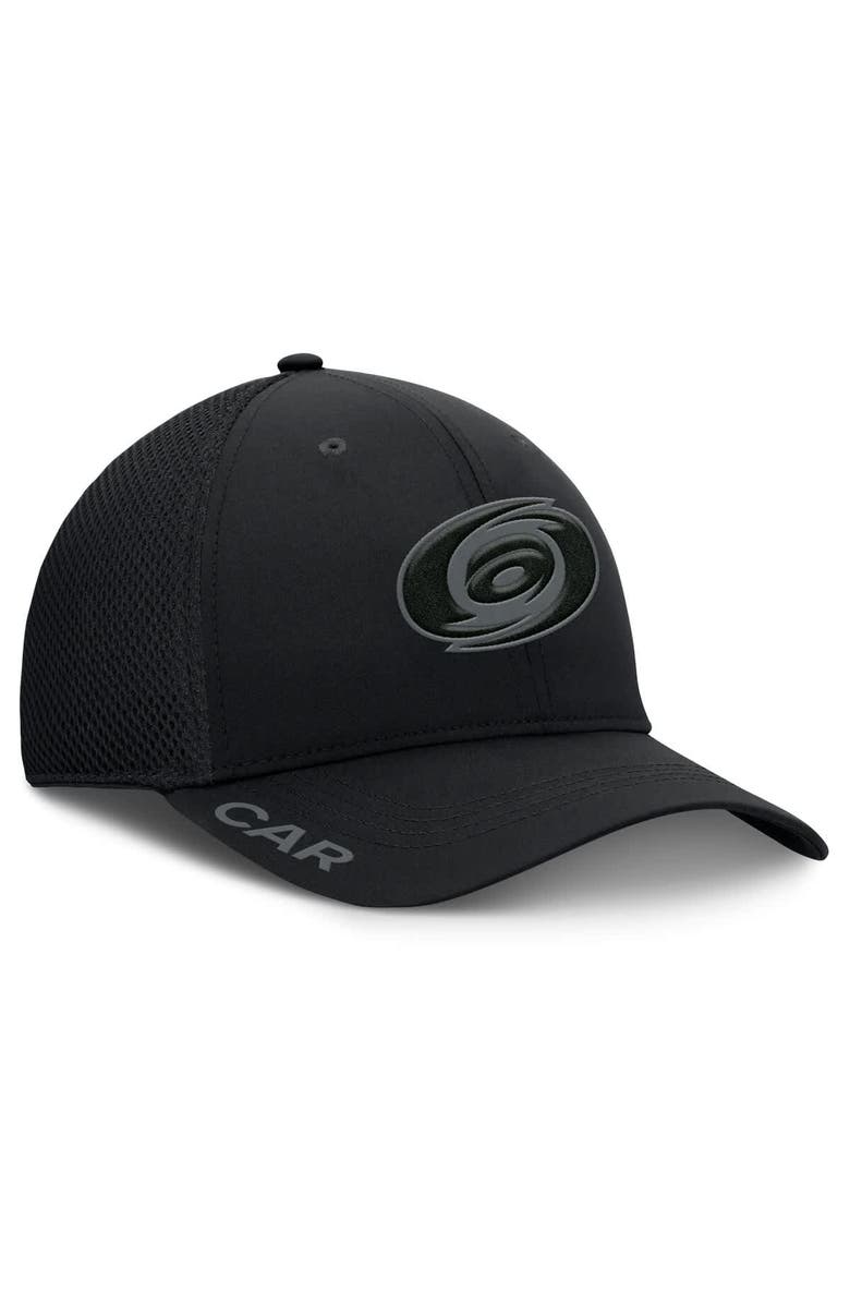 FANATICS Men's Fanatics Black Carolina Hurricanes Authentic Pro Road Flex Hat, Alternate, color, 