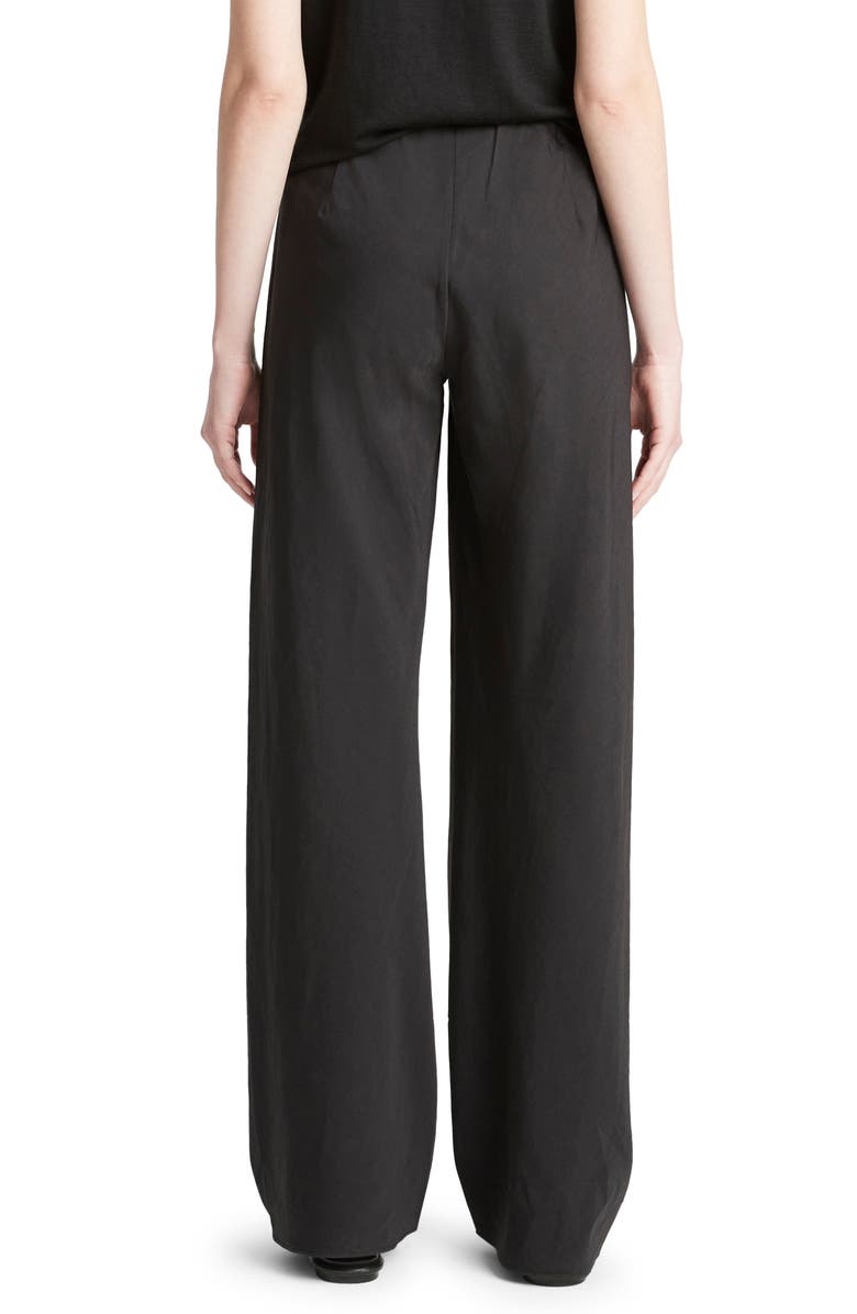 Vince Cotton Blend Wide Leg Pants, Alternate, color, Black