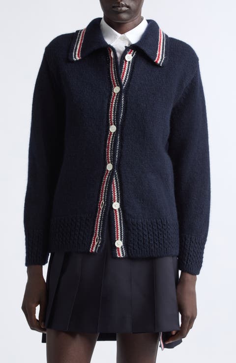 Hector Icon Intarsia Wool & Mohair Cardigan