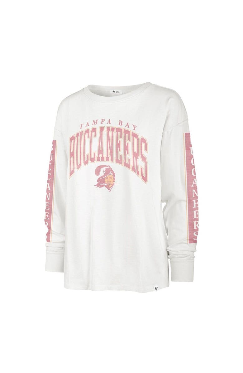 '47 Women's '47 White Tampa Bay Buccaneers Statement Long Sleeve T-Shirt, Alternate, color, 