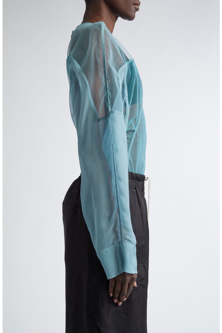 Collage Paneled Long Sleeve Top, Alternate, color, MOUTHWASH