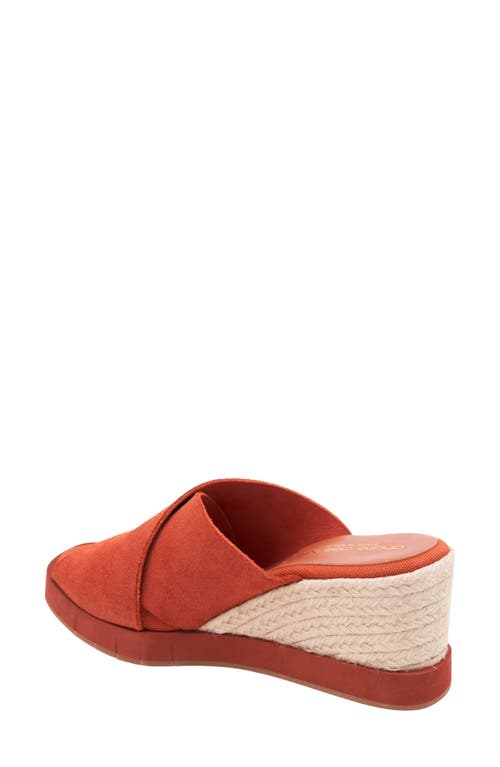 Andre Assous André Assous Filo Sole Motion Espadrille Wedge Slide Sandal In Brick