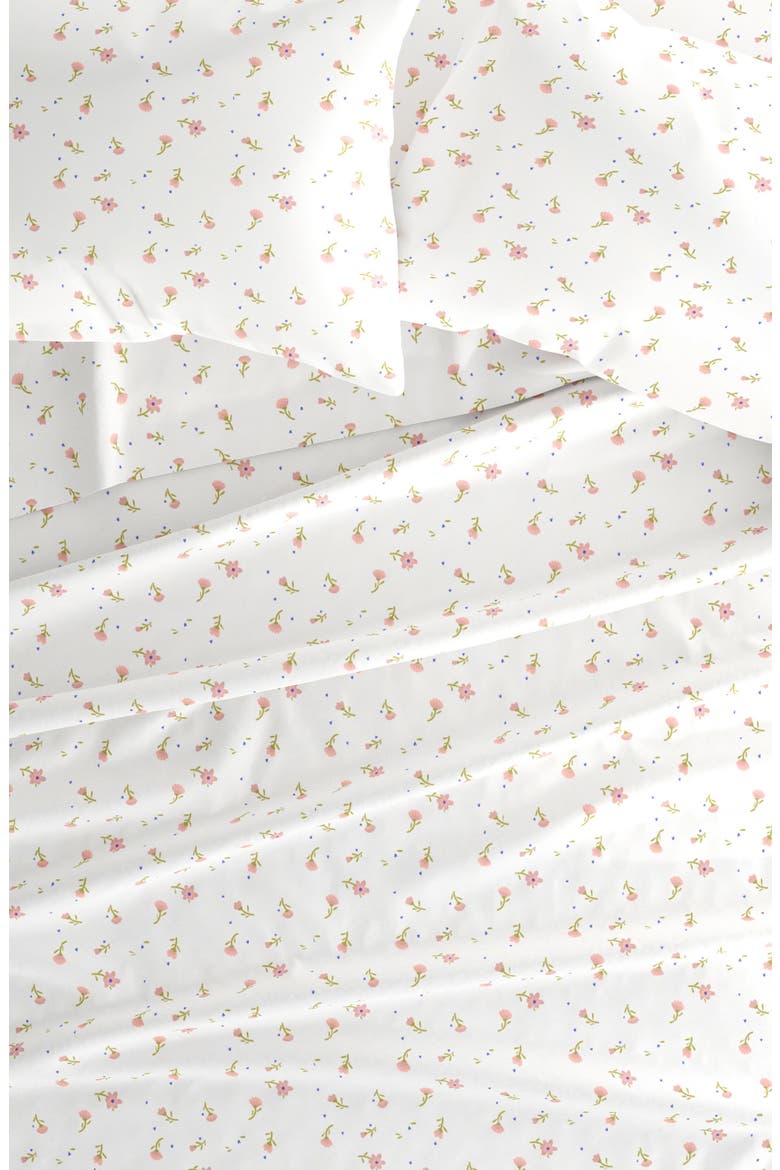 Premium Ultra Soft Floral 4-Piece Bed Sheet Set, Alternate, color, PINK