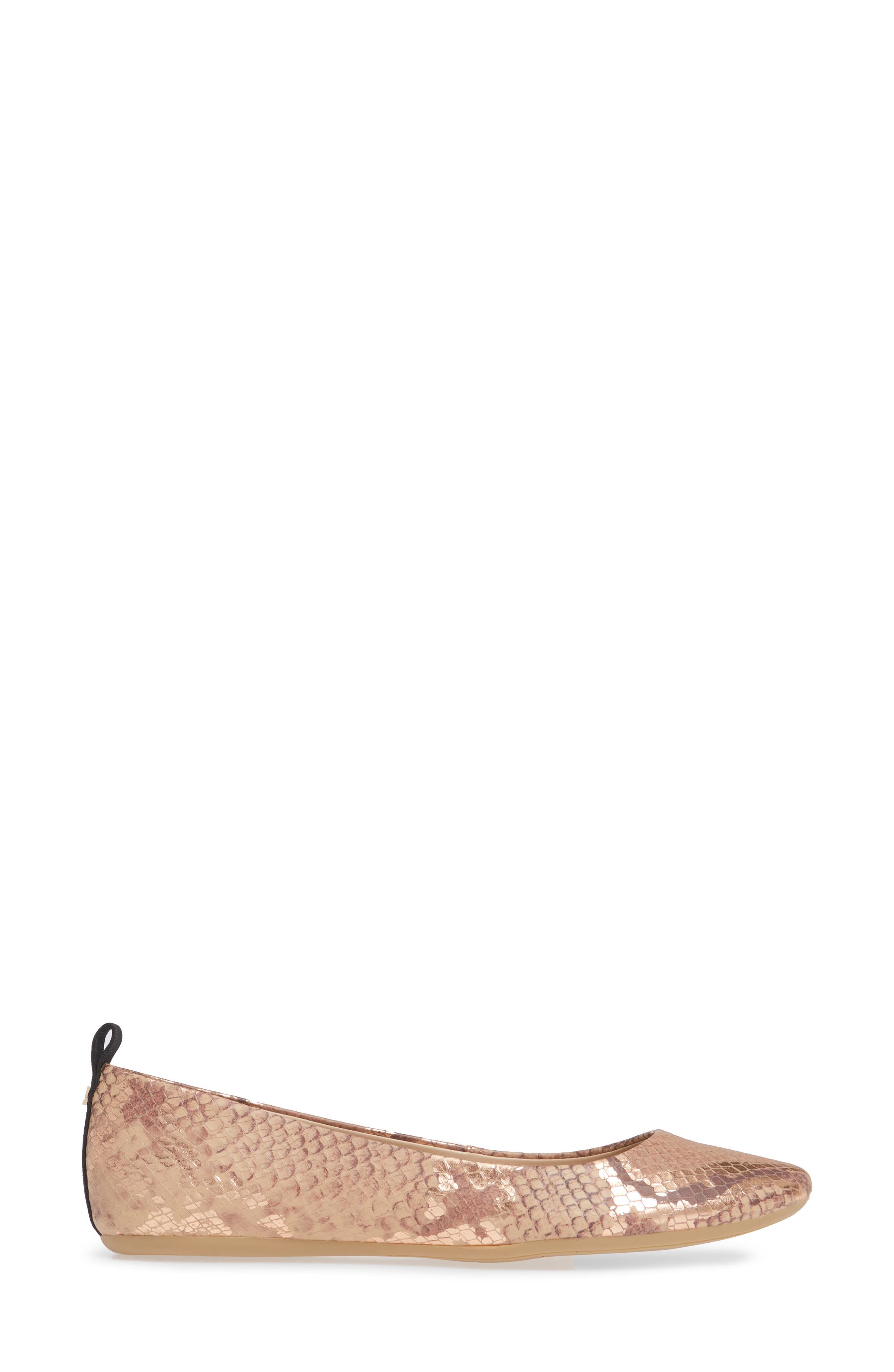 Vada Flat, Alternate, color, NUDE/ ROSE GOLD LEATHER