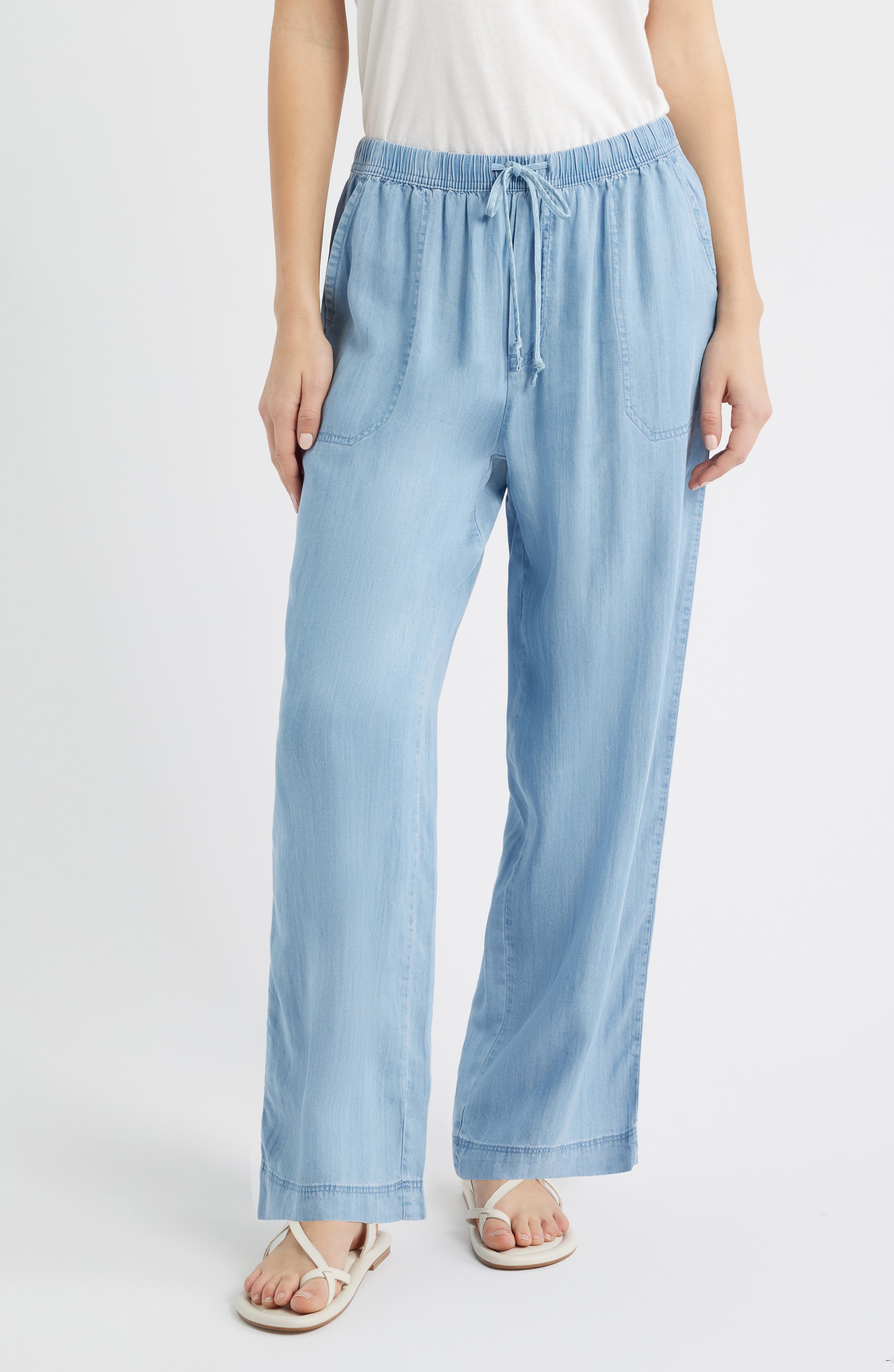 Isabeli Chambray Drawstring Pants - image 3
