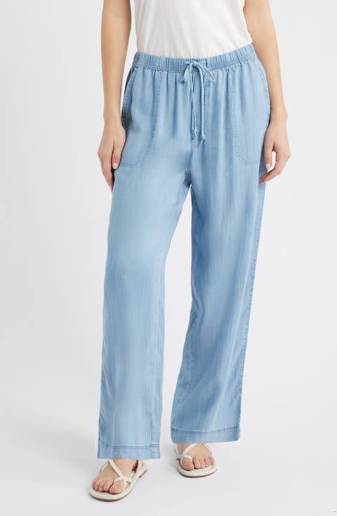 Isabeli Chambray Drawstring Pants
