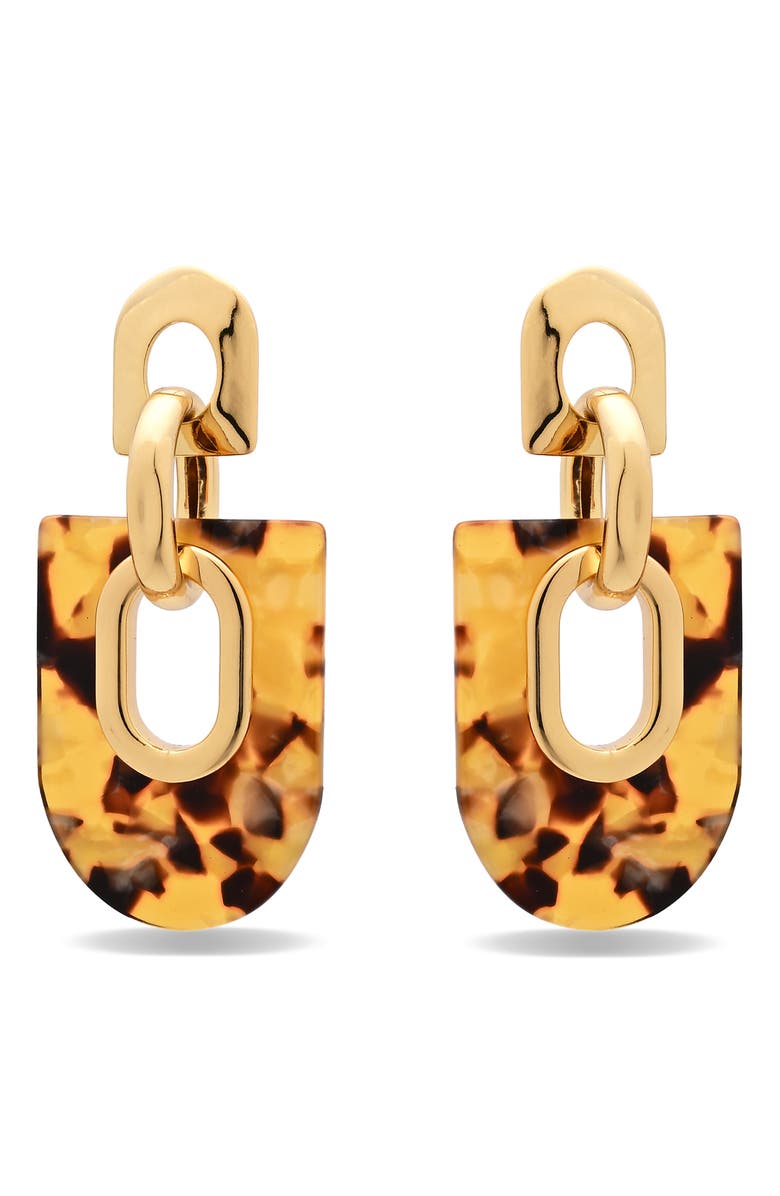 EYE CANDY LOS ANGELES Yvette Statement Drop Earrings, Alternate, color, Gold