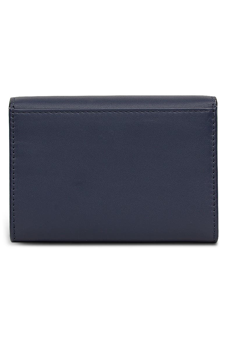 Acorntopia Medium Leather Flapover Wallet, Alternate, color, INK
