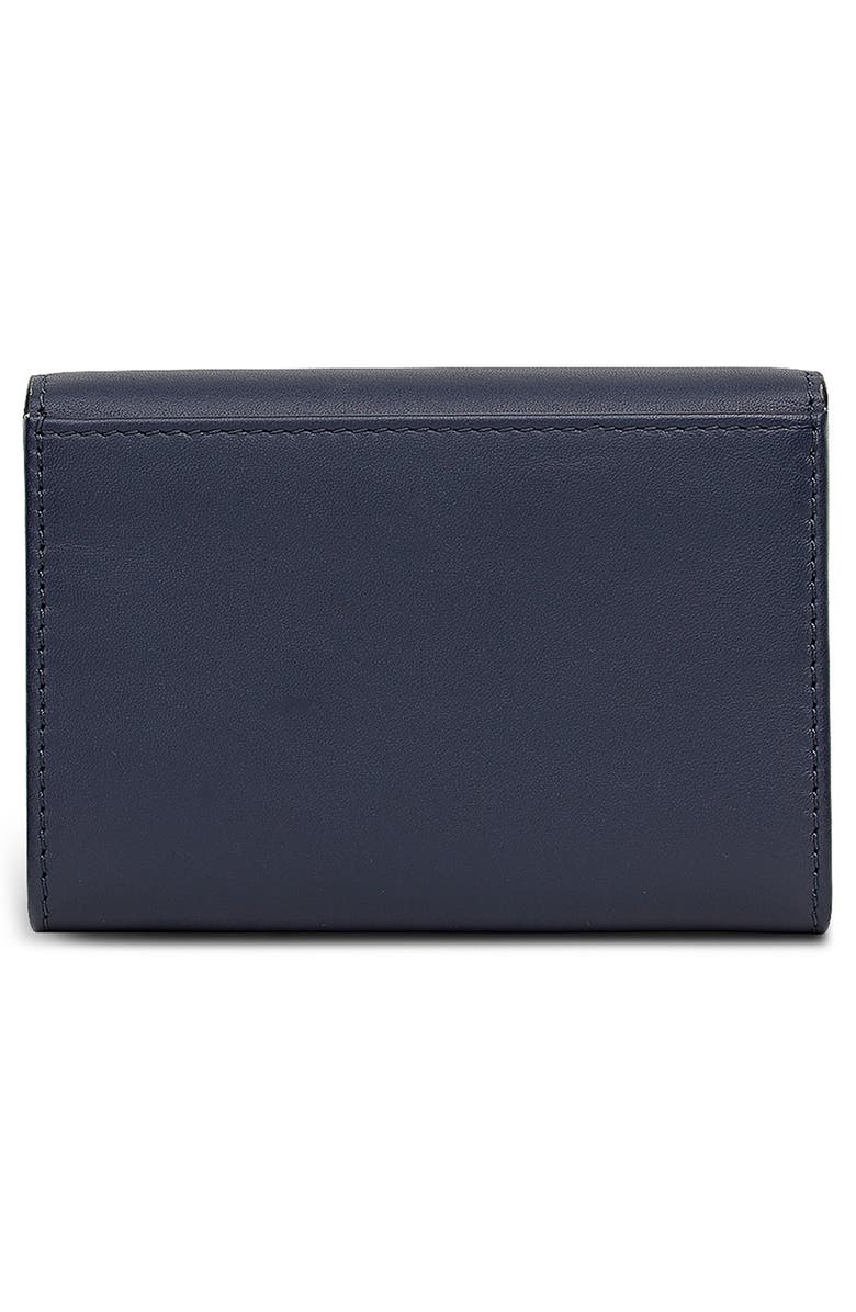 Radley Acorntopia Medium Leather Flapover Wallet, Alternate, color, Ink