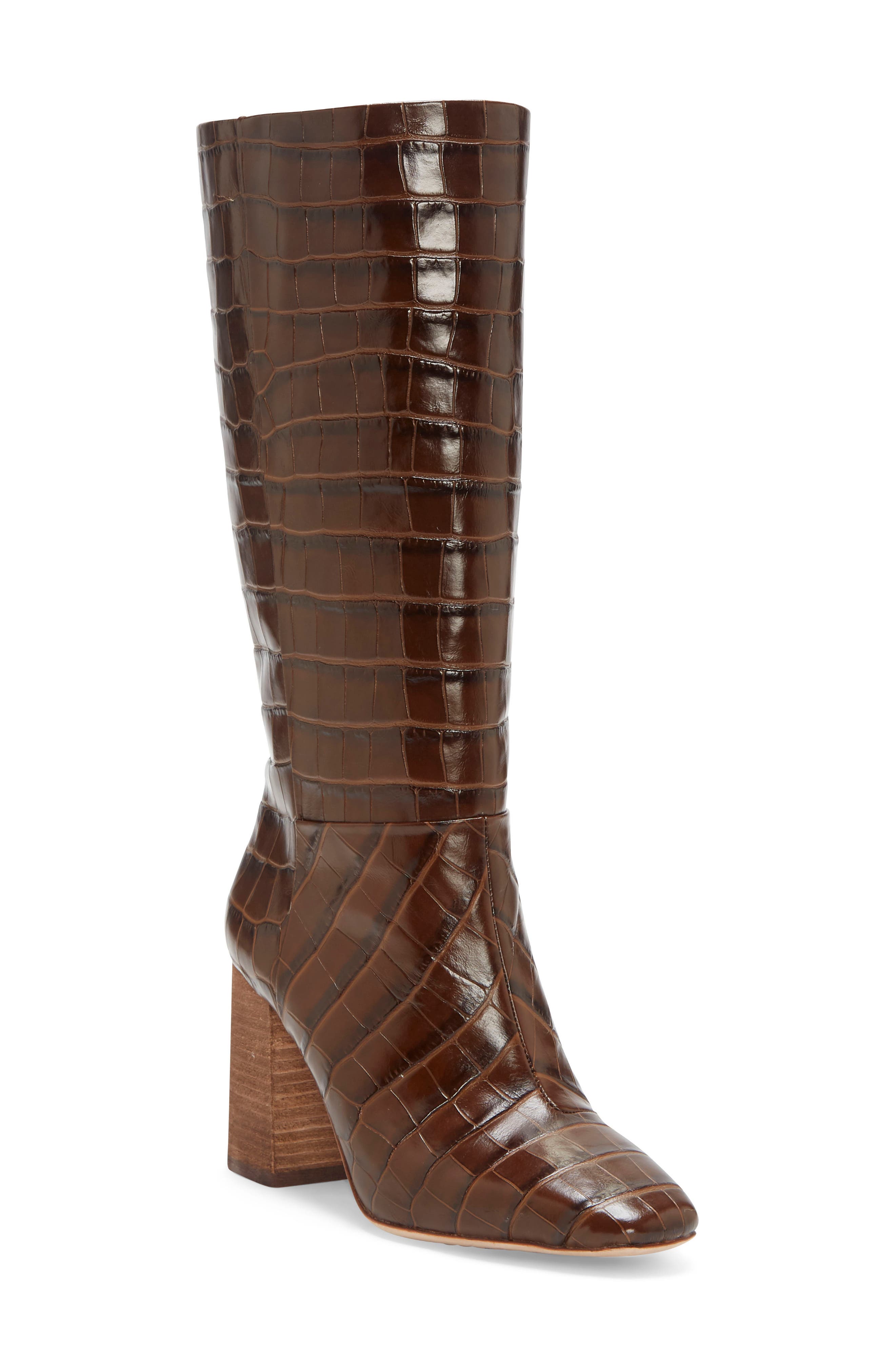 Risy Knee High Boot, Main, color, CHOCOLATE BROWN
