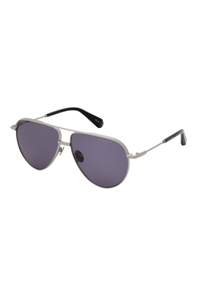Murphy 58mm Aviator Sunglasses, Alternate, color, SILVER