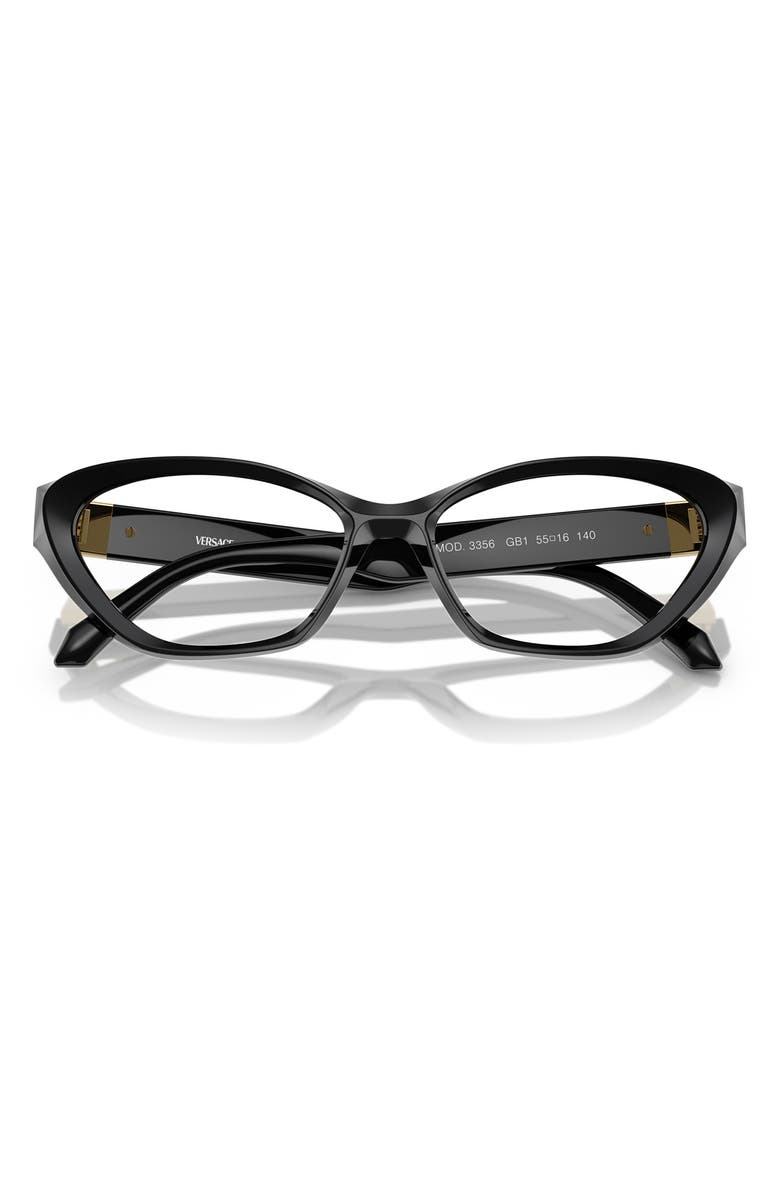 Versace 53mm Cat Eye Optical Glasses, Alternate, color, 