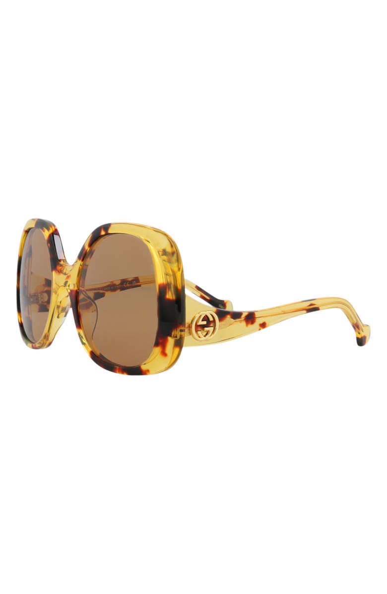 Gucci 55mm Oversize Square Sunglasses, Alternate, color,