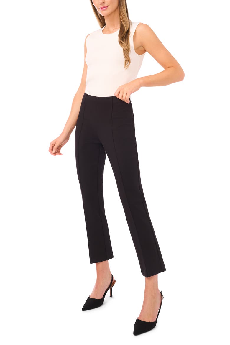 Joey Pintuck Crop Pants, Alternate, color, RICH BLACK