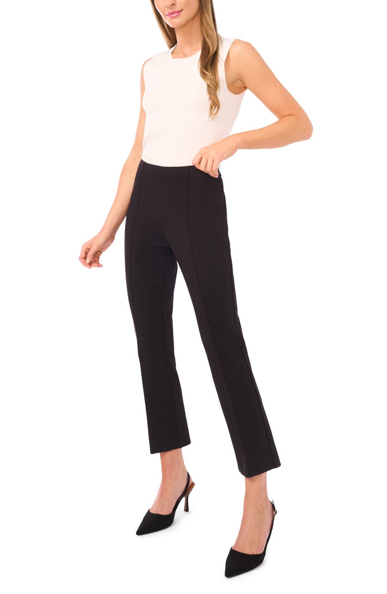 Ted Baker Joey Pintuck Crop Pants, Alternate, color, Rich Black