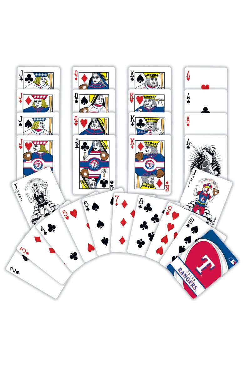 Texas Rangers Playing Cards, Alternate, color, Multicolor