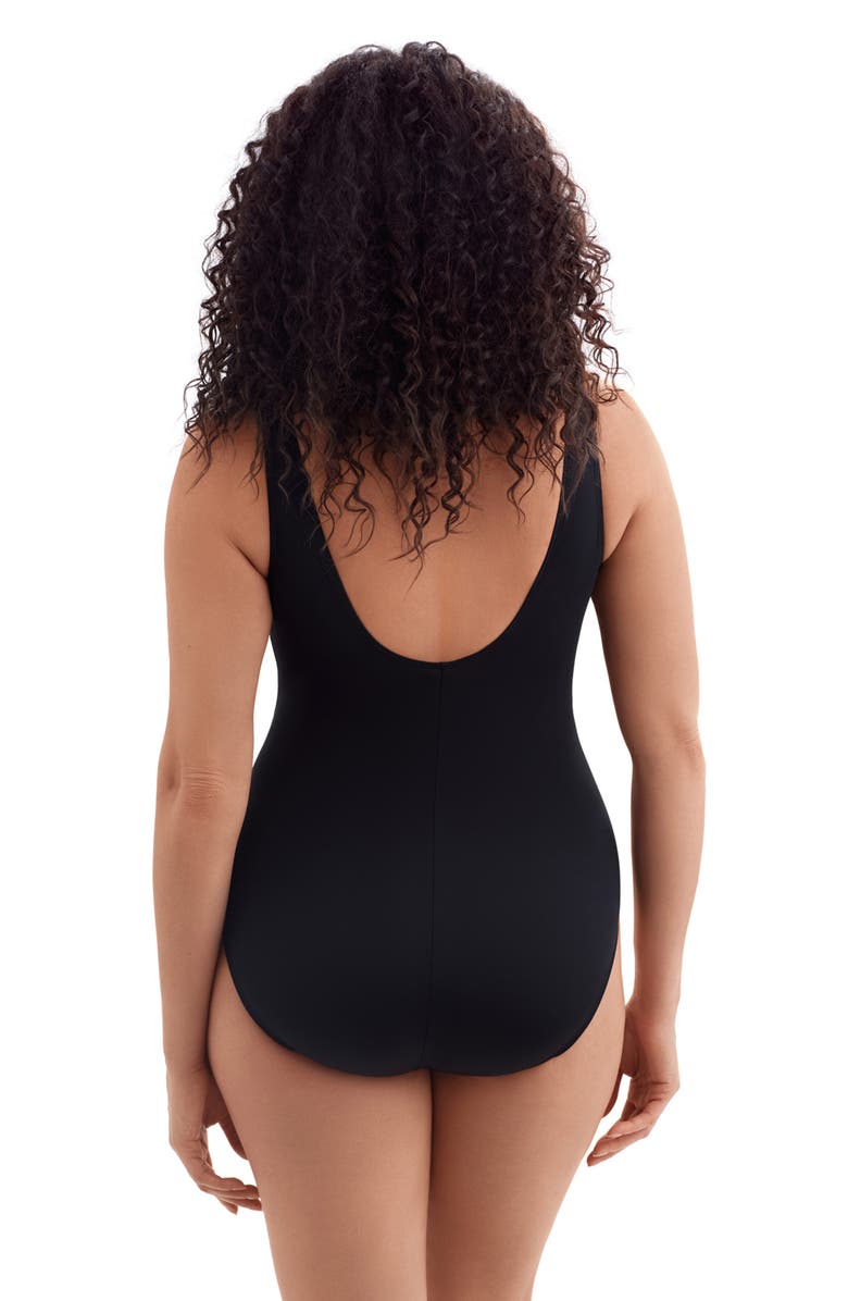 Longitude Wrap Sash Tank Long Torso One-Piece Swimsuit, Alternate, color, Coolangata