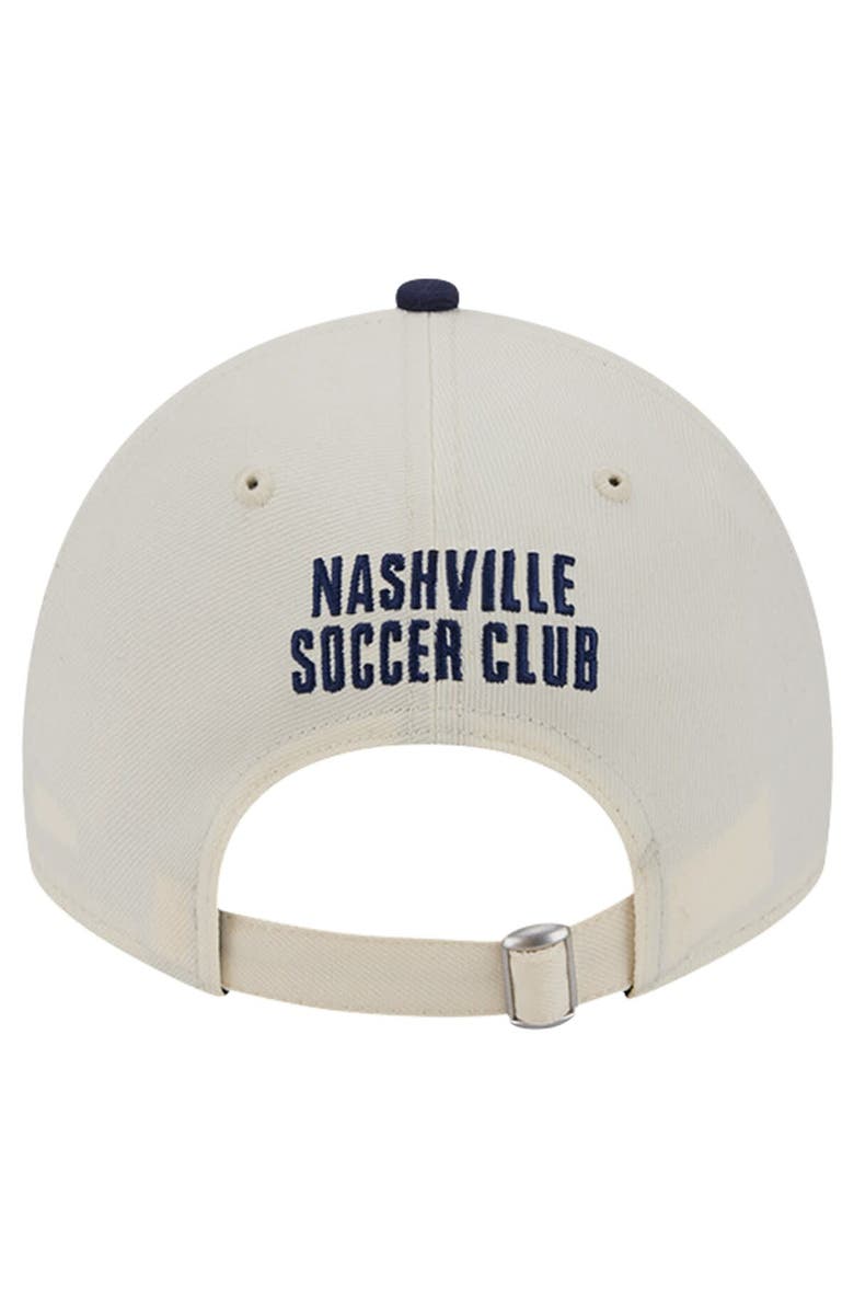 New Era Men's New Era White Nashville SC 2024 Kick Off Collection 9TWENTY Adjustable Hat, Alternate, color, 
