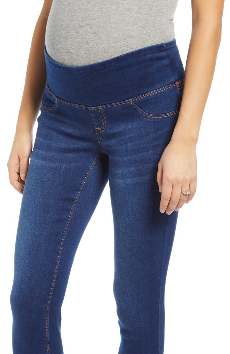 1822 Denim Butter Ankle Skinny Maternity Jeans, Alternate, color, 