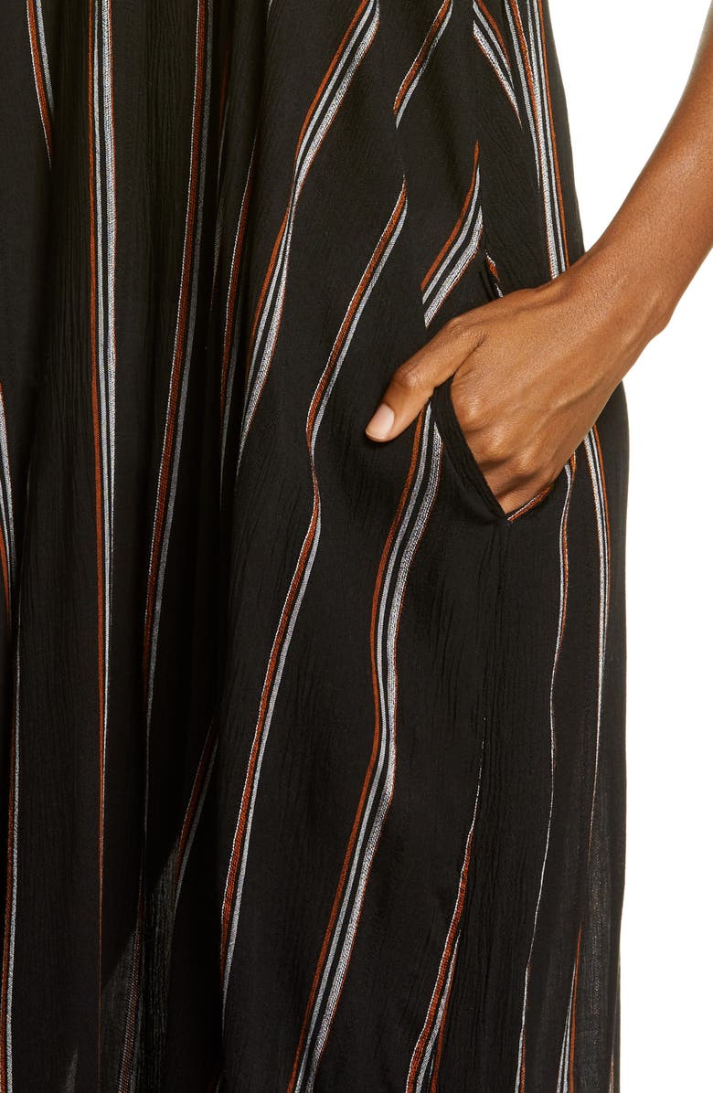 Elan Stripe Cover-Up Maxi Dress, Alternate, color,