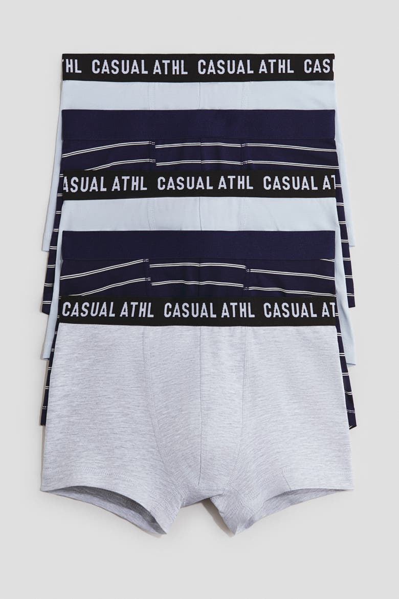 5-pack Trunks, Main, color, Dark blue/striped