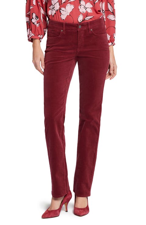 PS PAUL SMITH Women's Corduroy Trousers, Bubblegum, 36 at