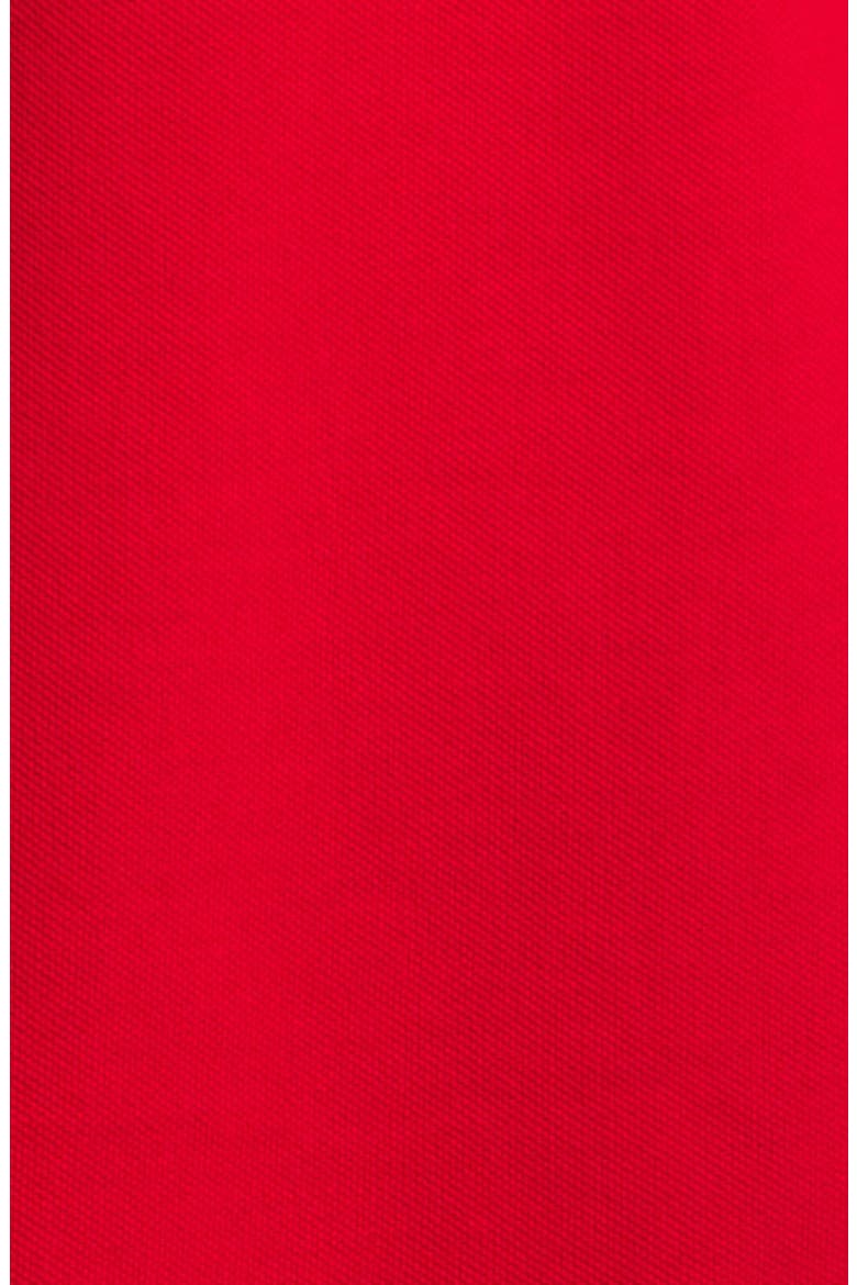 Regular Fit Long Sleeve Piqué Polo, Alternate, color, ROUGE