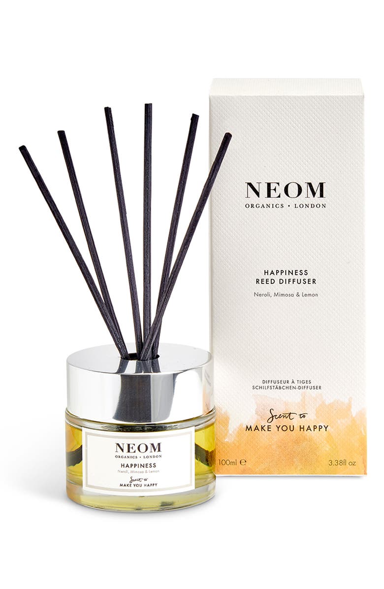 NEOM Wellbeing Happiness Reed Diffuser, Alternate, color, 