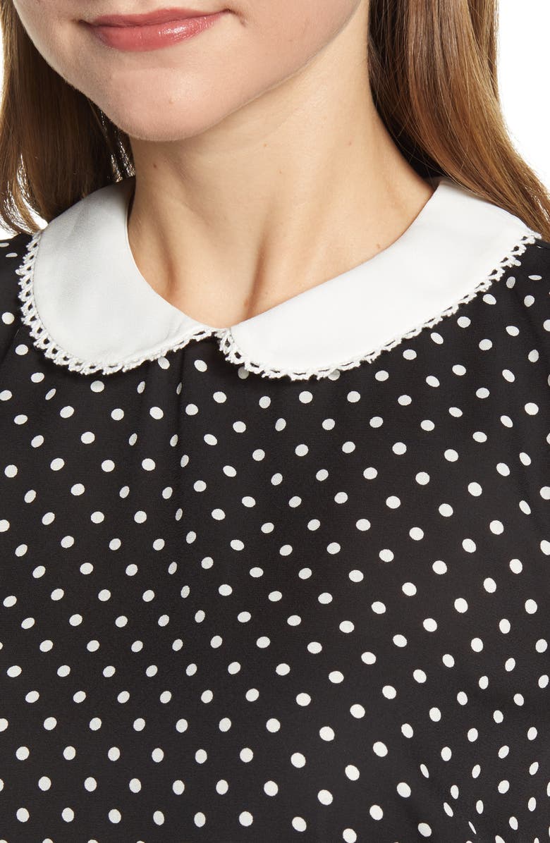 CeCe Heirloom Polka Dot Blouse, Alternate, color, 