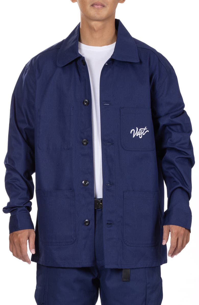 VAST Relaxed Fit Twill Workwear Jacket, Main, color, 