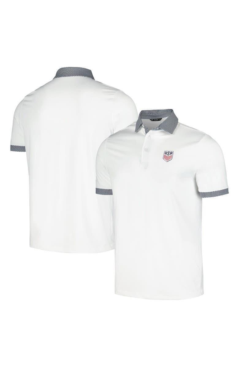 LEVELWEAR Men's Levelwear  White USMNT Thomas Performance Polo, Alternate, color, White