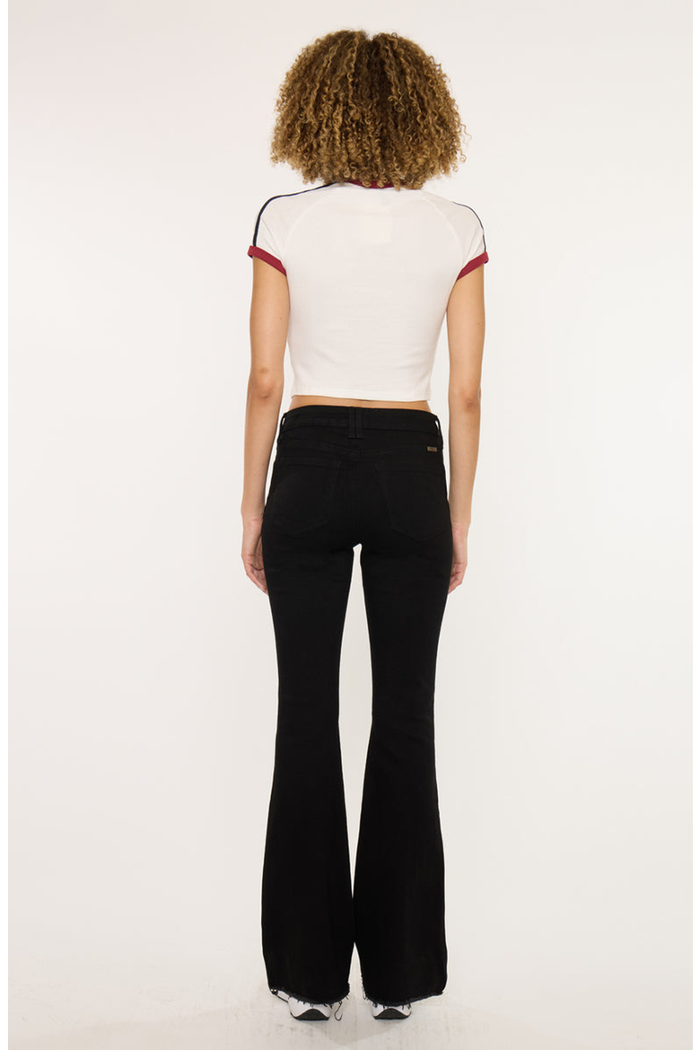 Brenda Essentials High Rise Bootcut Jeans, Alternate, color, Black Wash