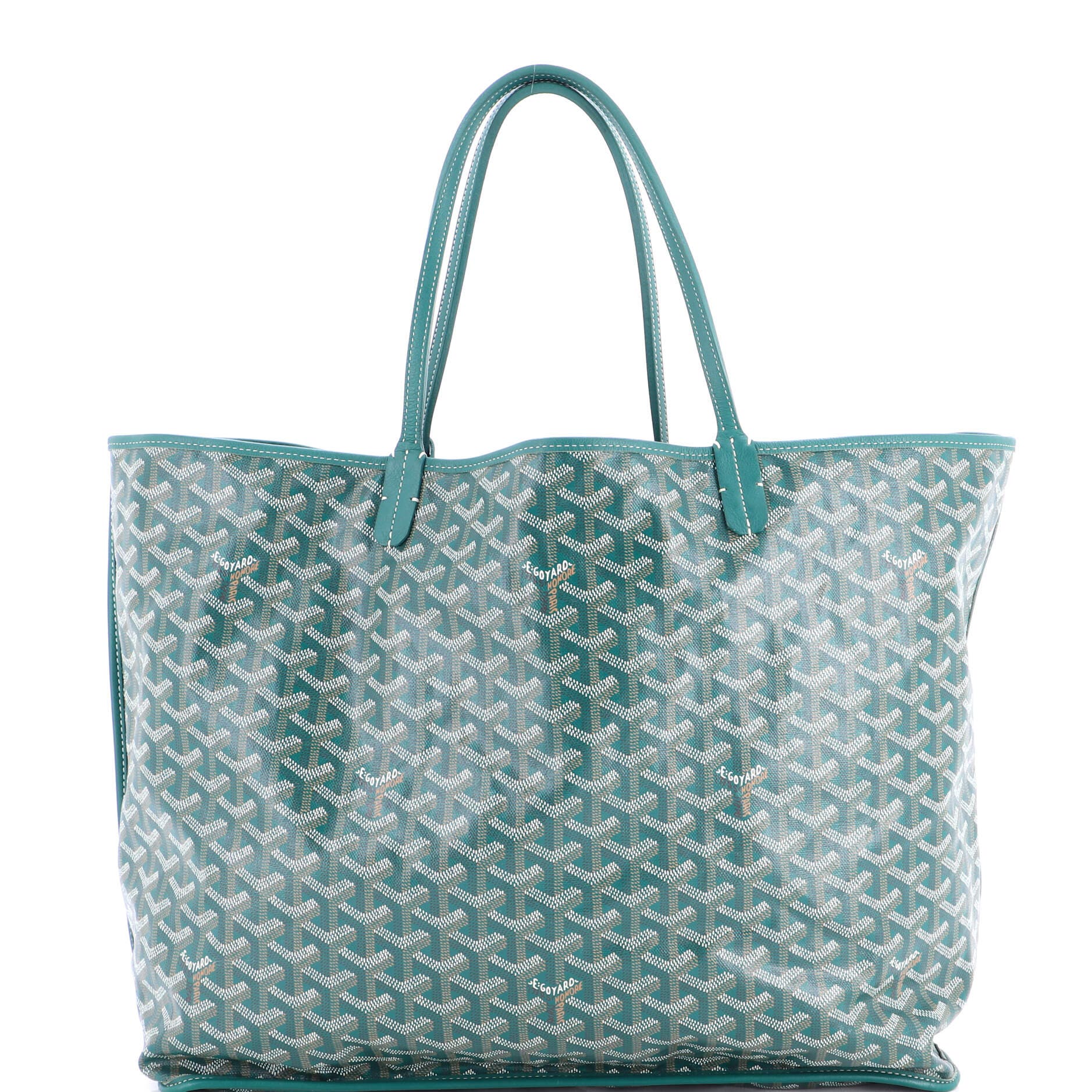 Pre-Owned Goyard Anjou Reversible Tote Coated Canvas GM, Main, color, Green