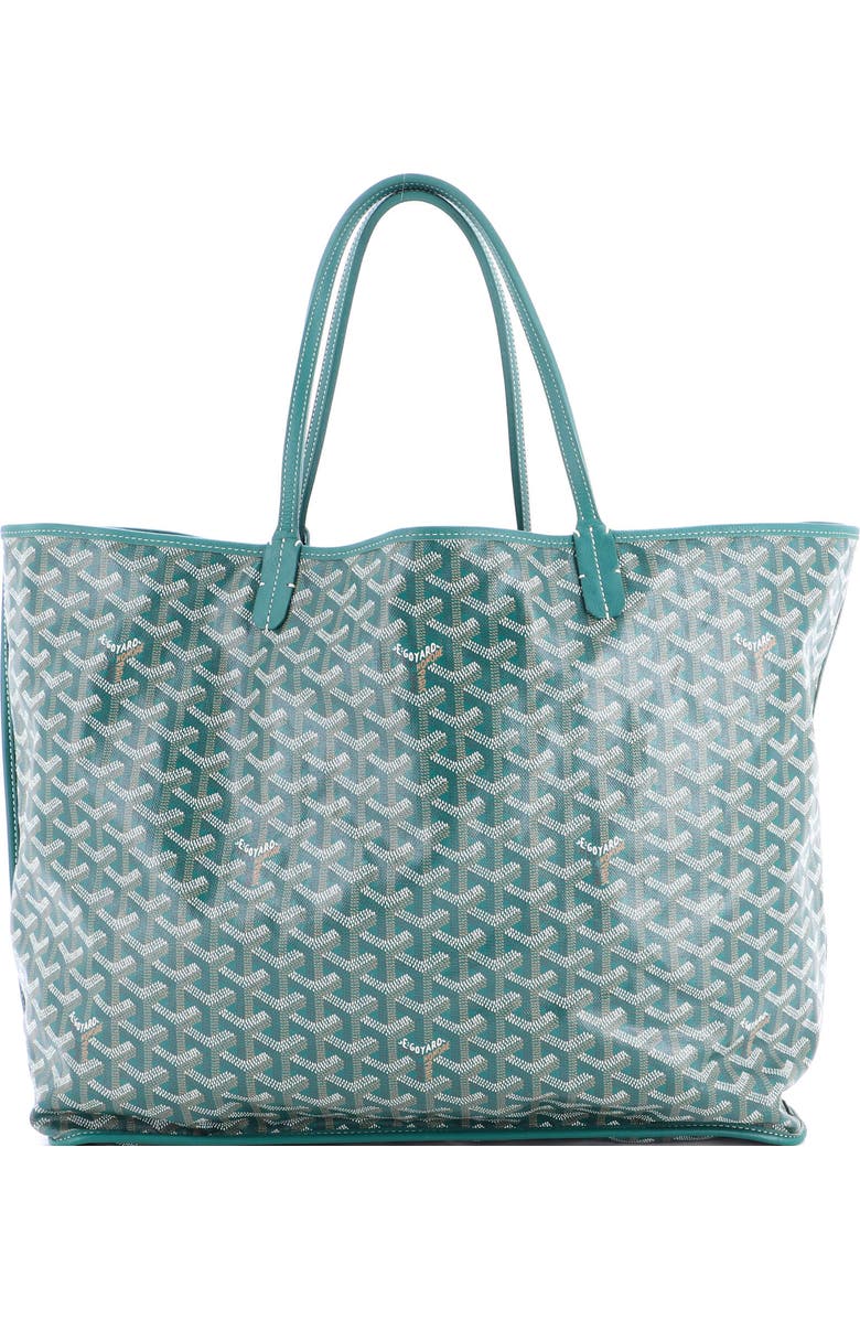 Pre-Owned Goyard Anjou Reversible Tote Coated Canvas GM, Main, color, Green
