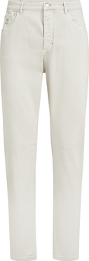 Brunello Cucinelli Garment-dyed denim trousers