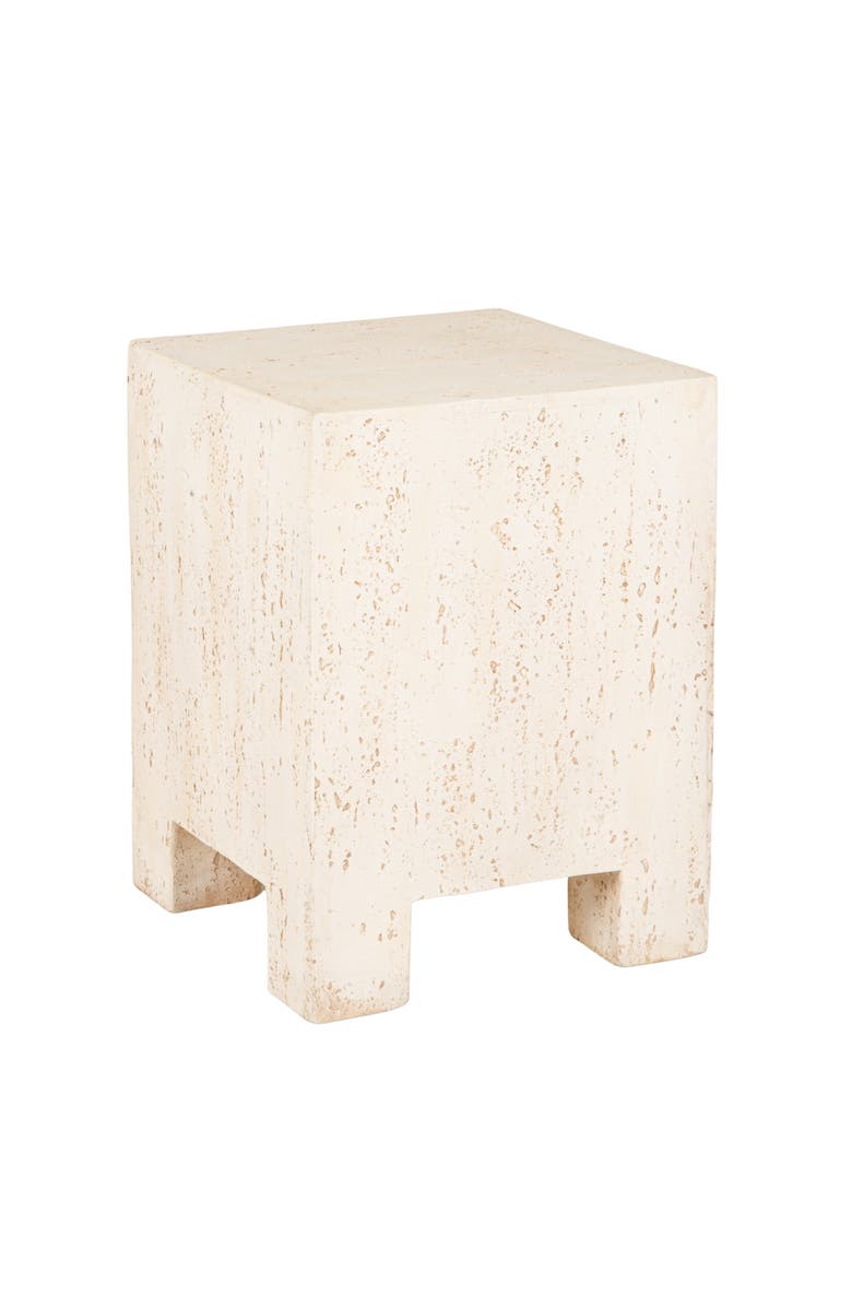 Olive Grove Indoor/Outdoor Square Side Table, Main, color, White