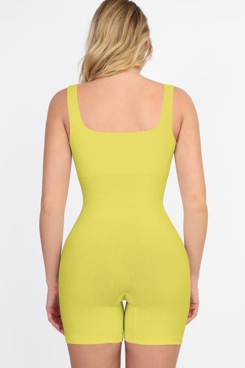 Popilush Shapewear Seamless Square Neck Smoothing Sport Romper