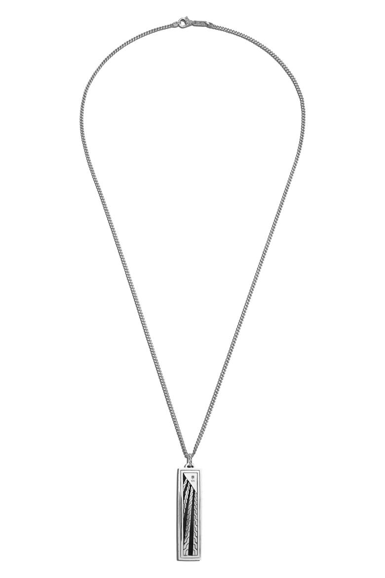 Men's Classic Chain Reclaimed Pendant Necklace, Alternate, color, SILVER