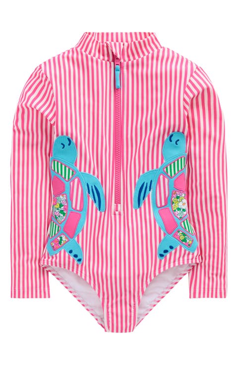Kids' Long Sleeve One-Piece Swimsuit (Toddler, Little Kid & Big Kid)