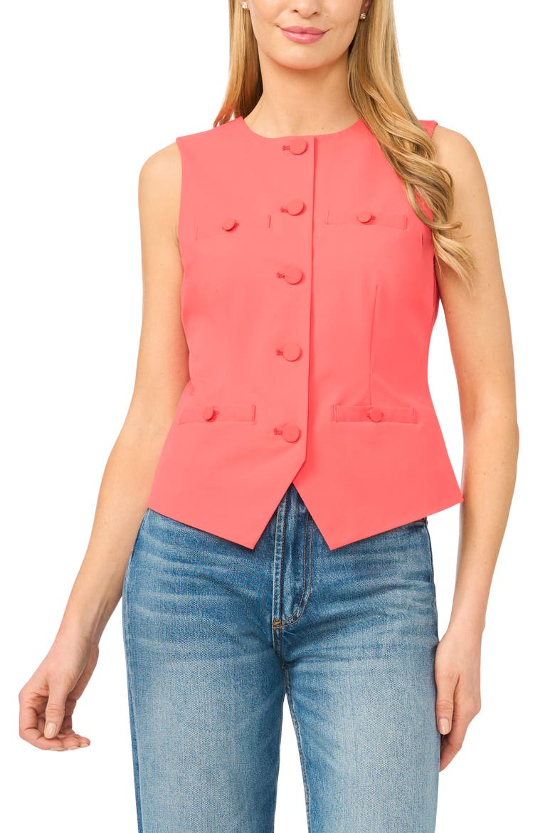 Cutaway Vest, Main, color, CAYENNE