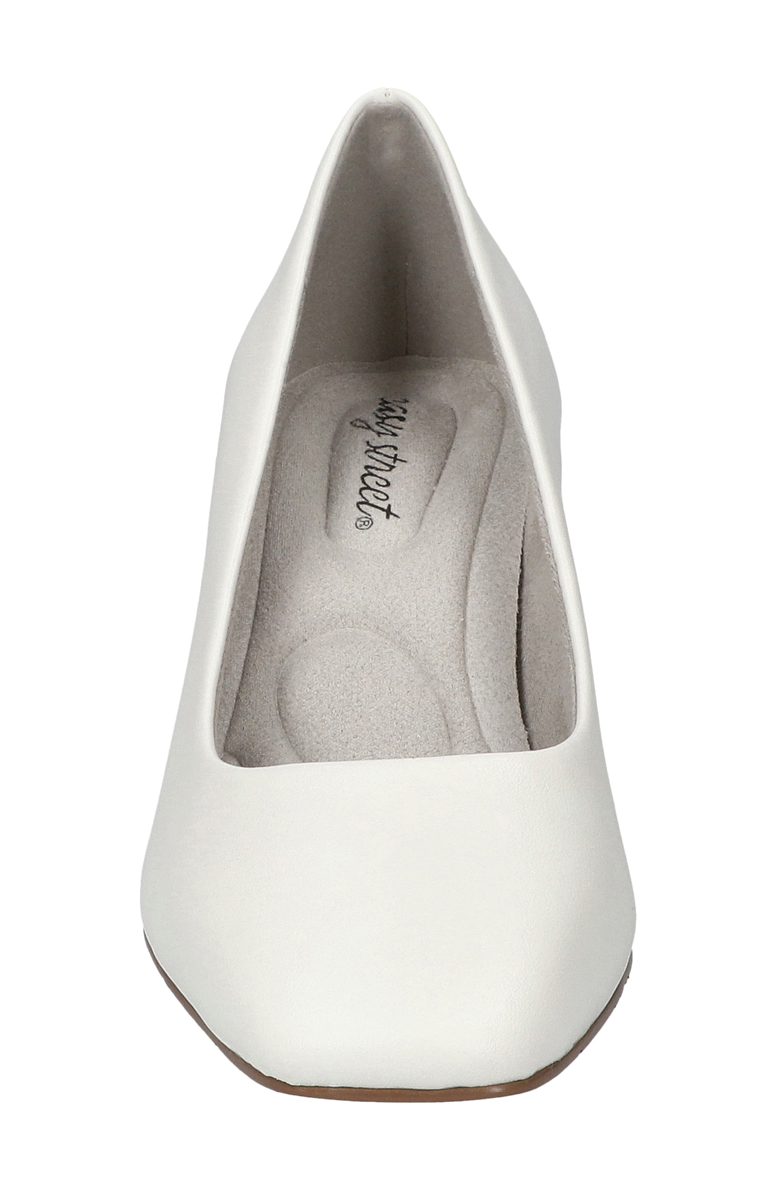 EASY STREET Poet Pump, Alternate, color, White