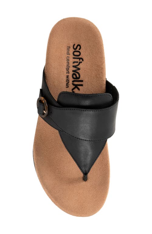 Softwalk ® Belize T-strap Sandal In Black