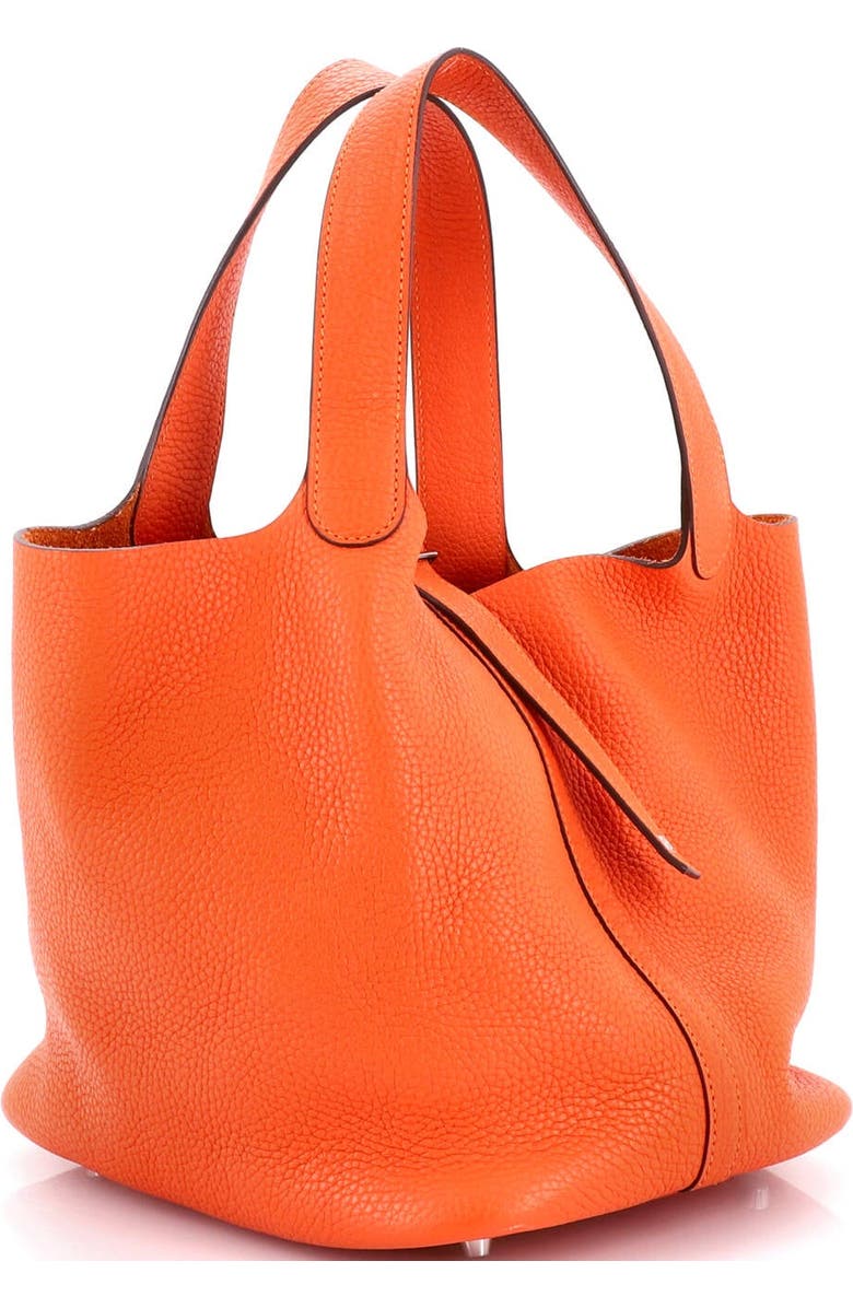 Pre-Owned Hermes Picotin Lock Bag Clemence MM, Alternate, color, Feu