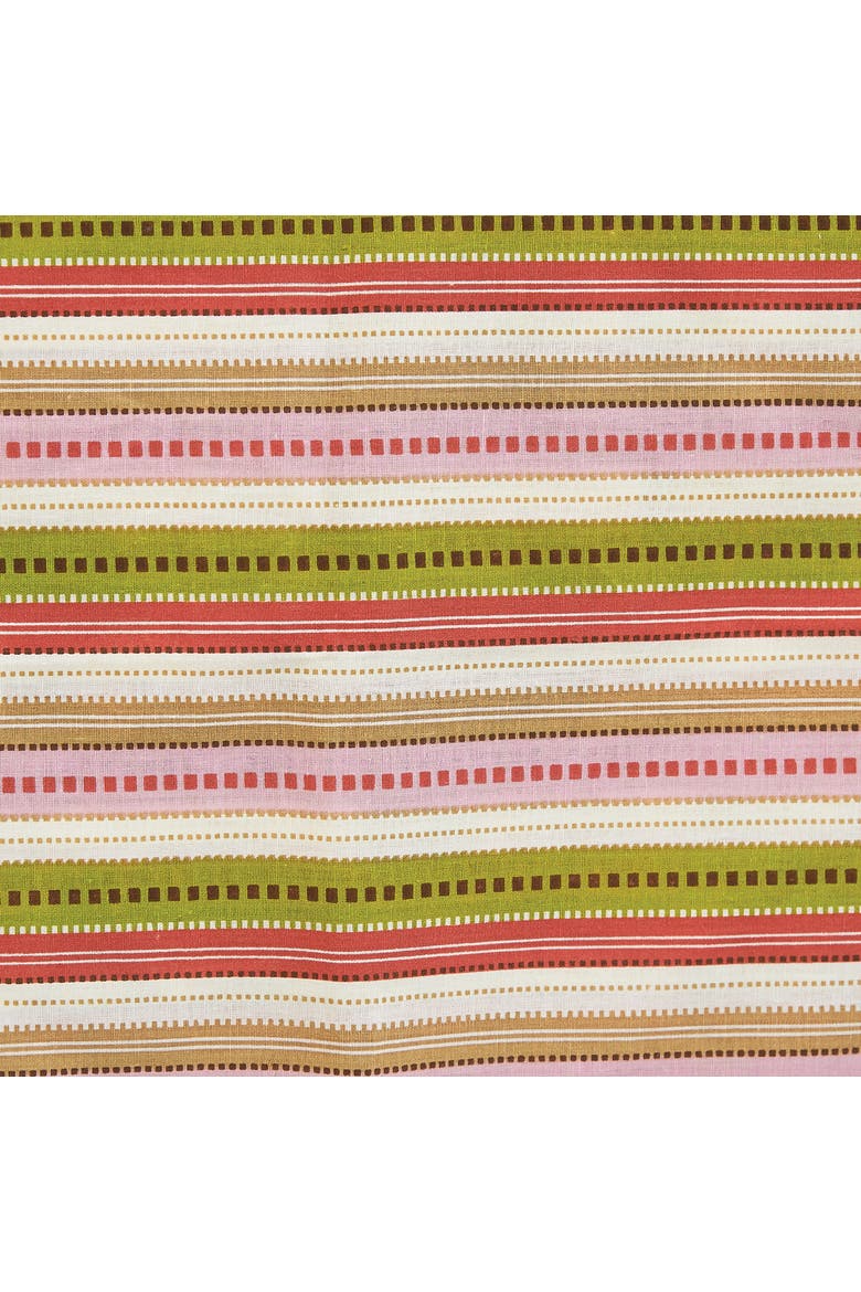 26" x 26" Celine Pink Striped Cotton Euro Sham - Machine Washable, Alternate, color, Pink