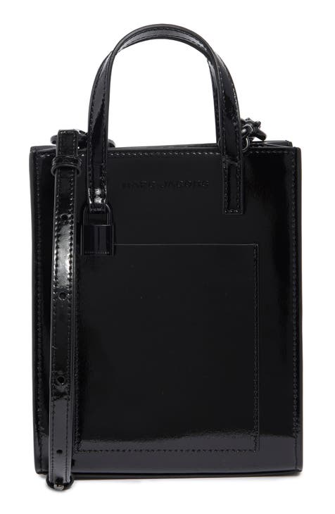 Micro Patent Leather Tote