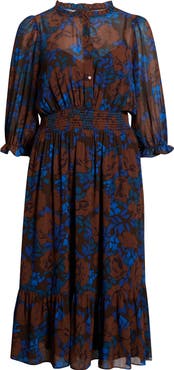 SUGARLIPS Lebanon Floral Ruffle Shirtdress